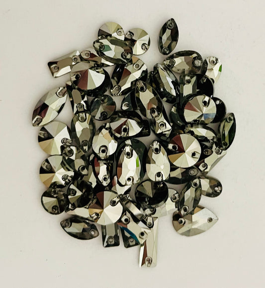 Hematite - Mixed Glass Shapes