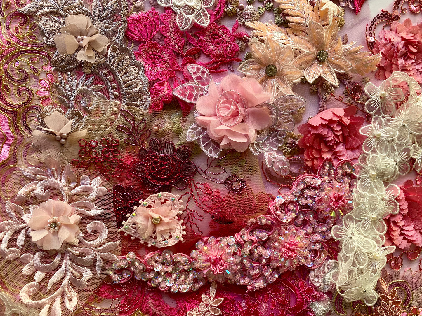 Lace Remnants -#11 Light Pink Mix