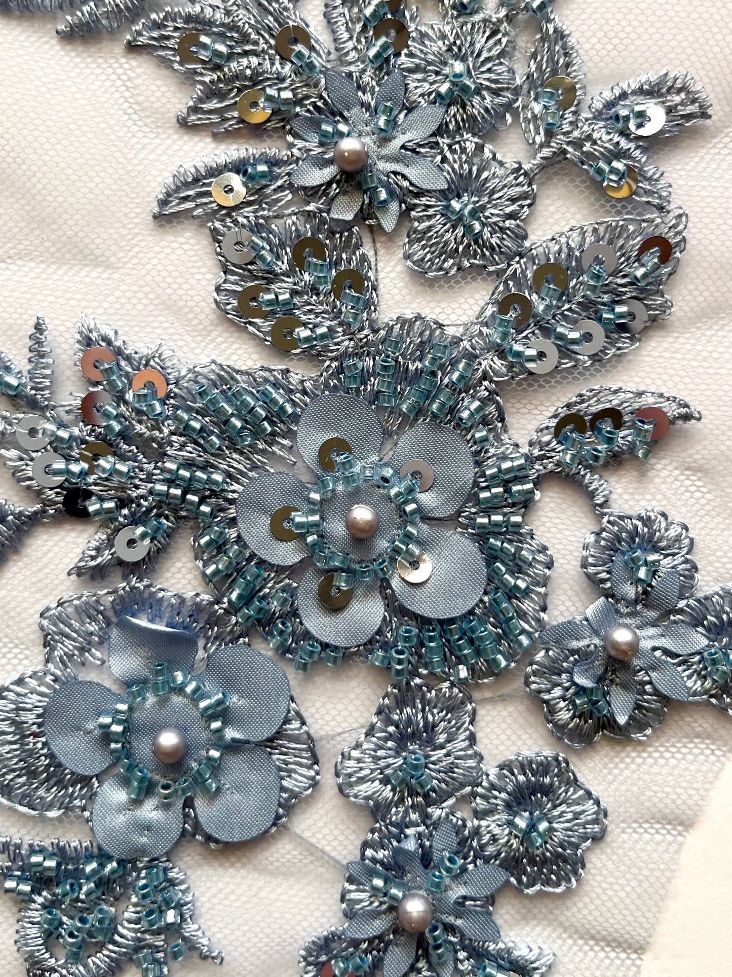 Beaded Appliqué Posy #1 - 3D#