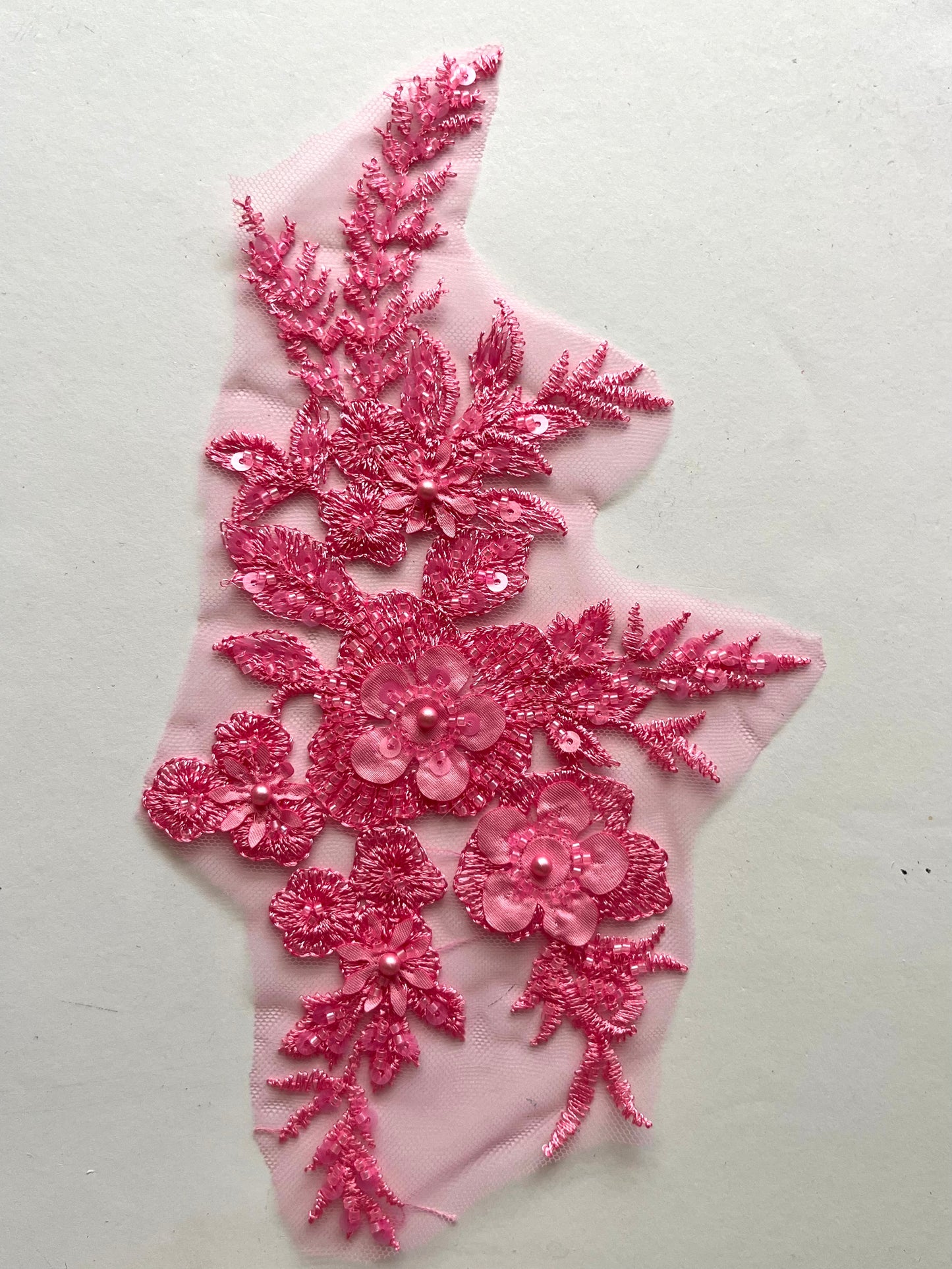 Beaded Appliqué Posy #1 - 3D#