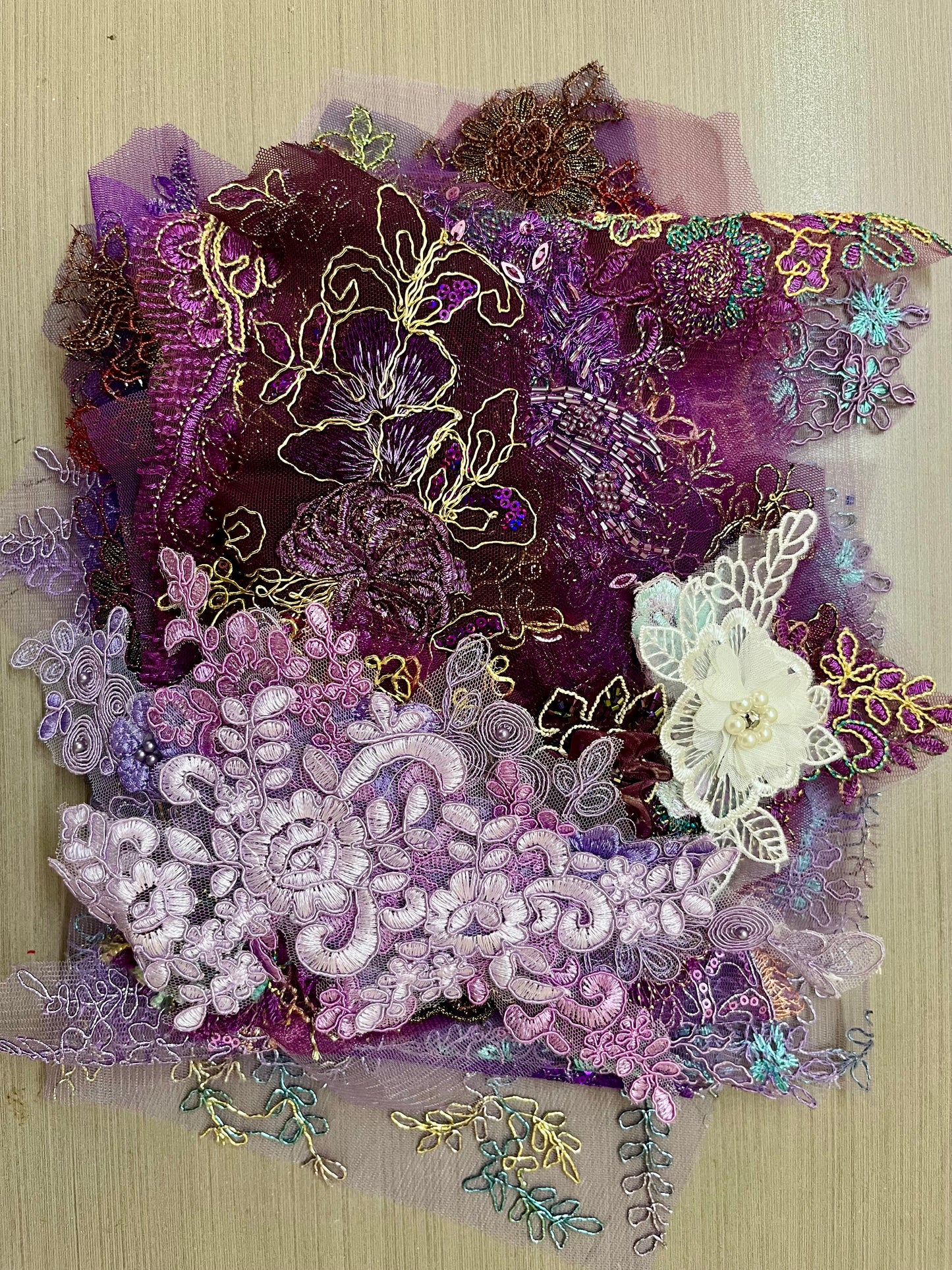 Lace Remnants -Purple