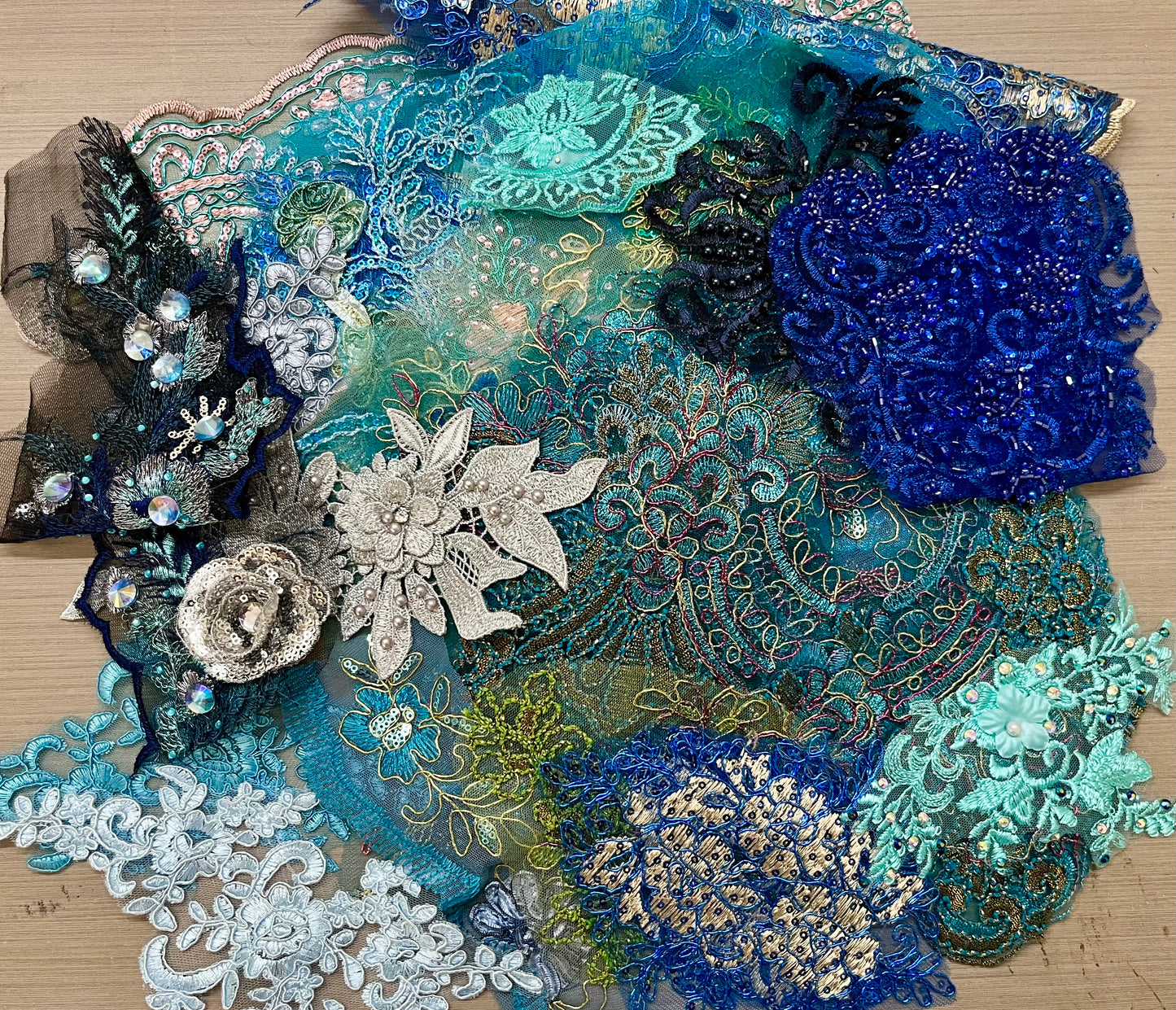 Lace Remnants -Blue #1