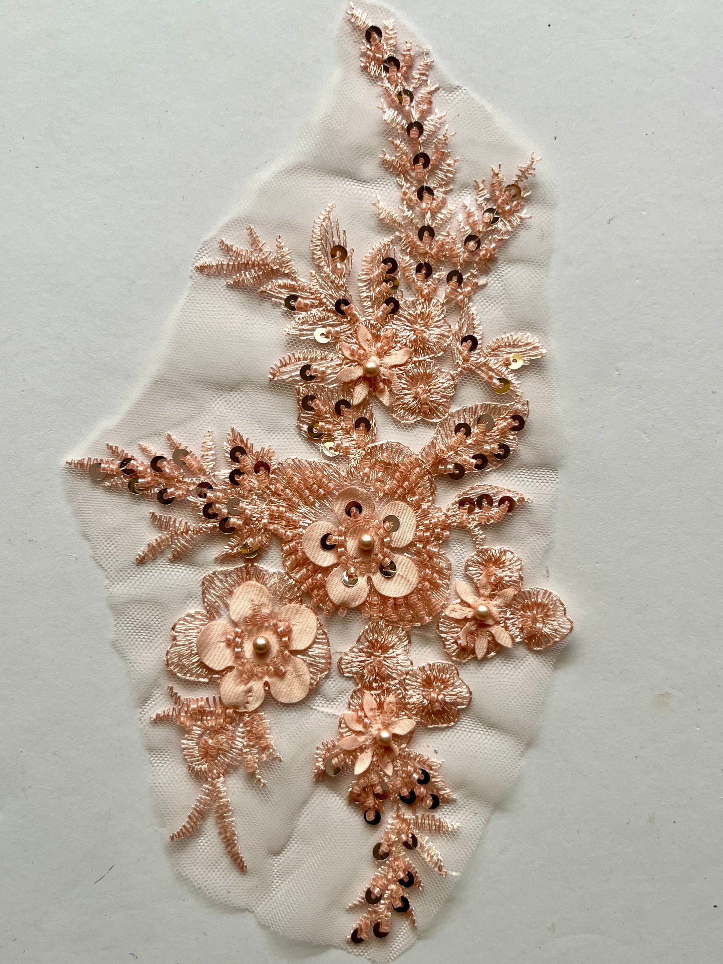 Beaded Appliqué Posy #1 - 3D#