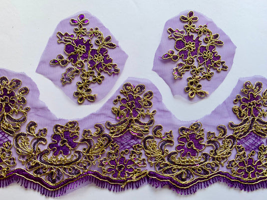 May Lace Border - Purple