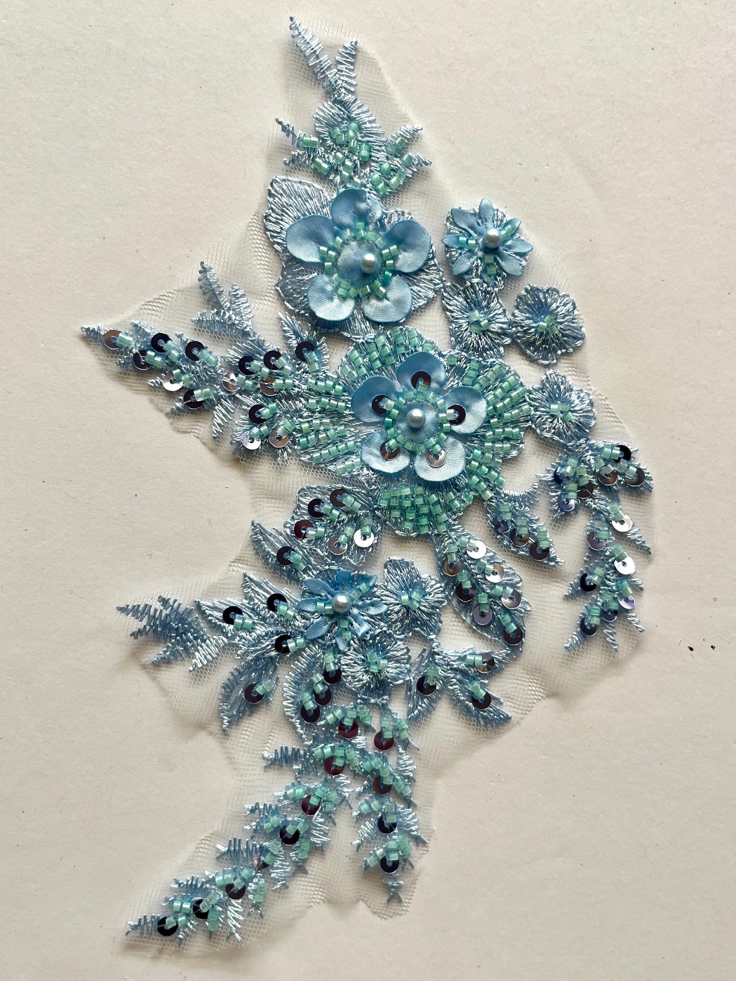 Beaded Appliqué Posy #2 - 3D#