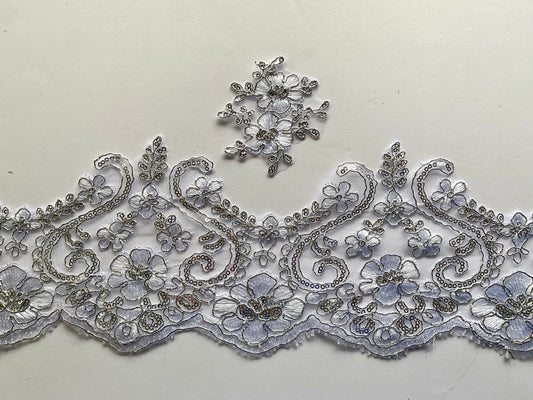 Bella Lace Border Trim- White