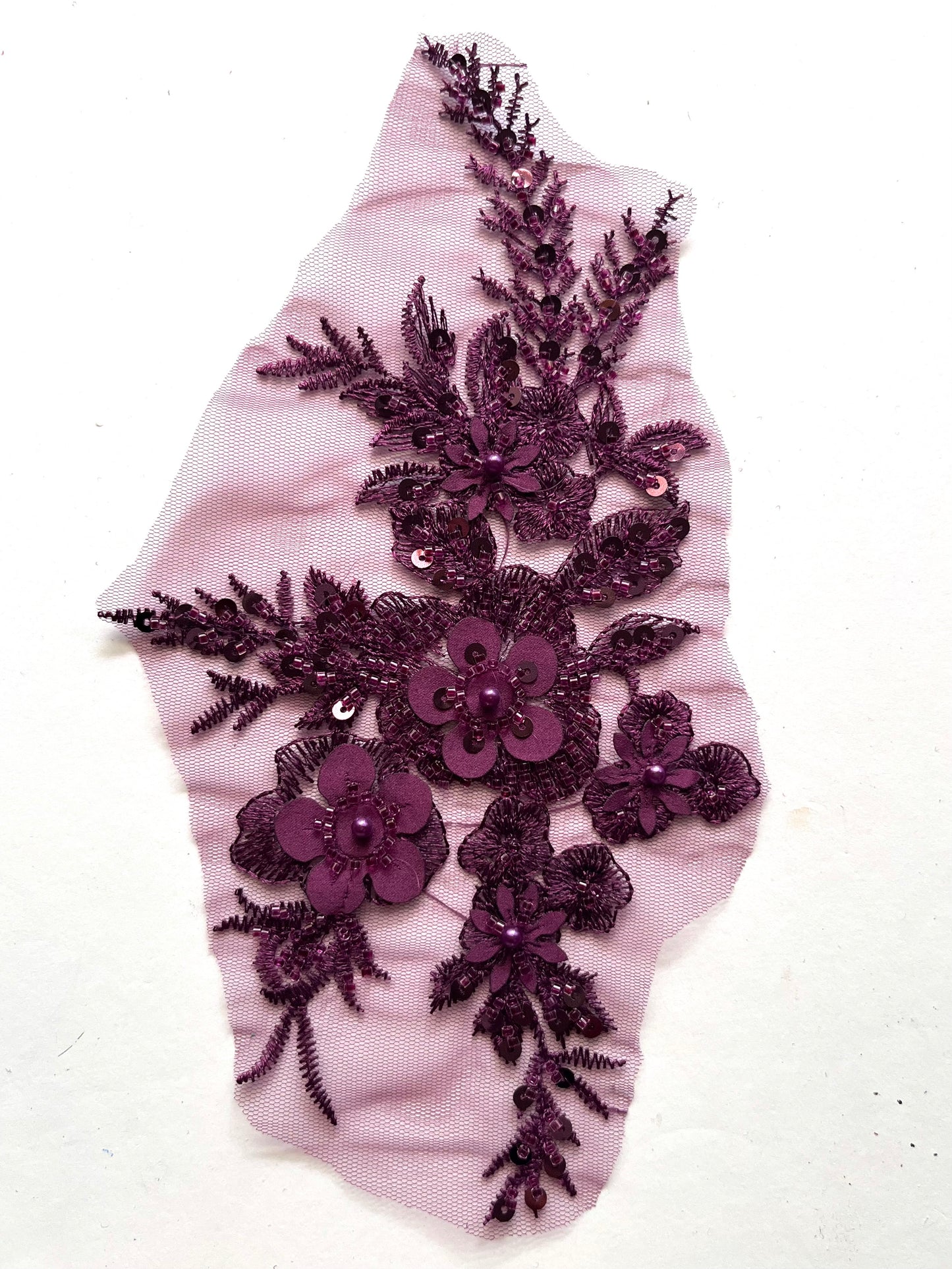 Beaded Appliqué Posy #1 - 3D#
