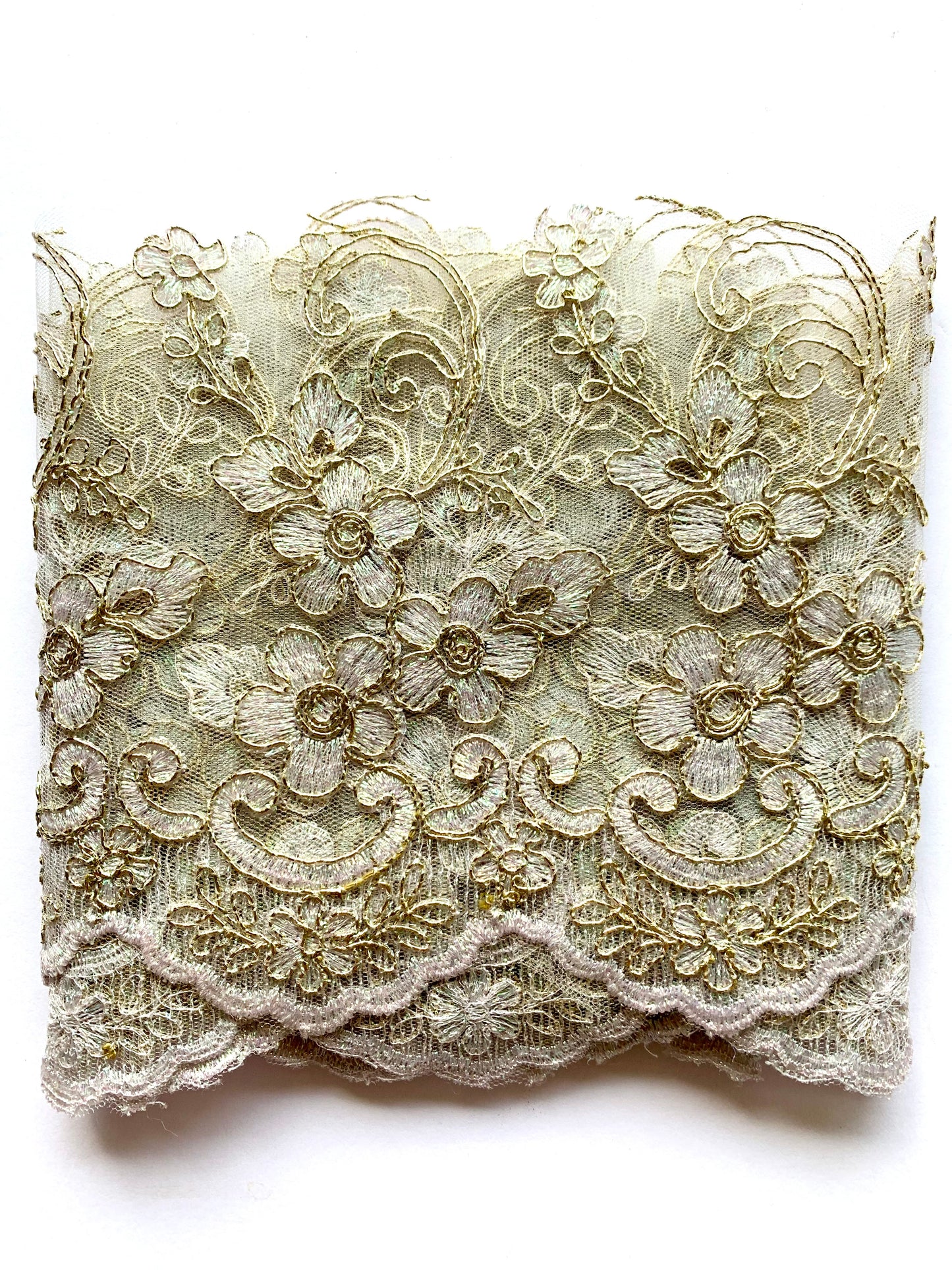 Daisy Lace Border - Silver