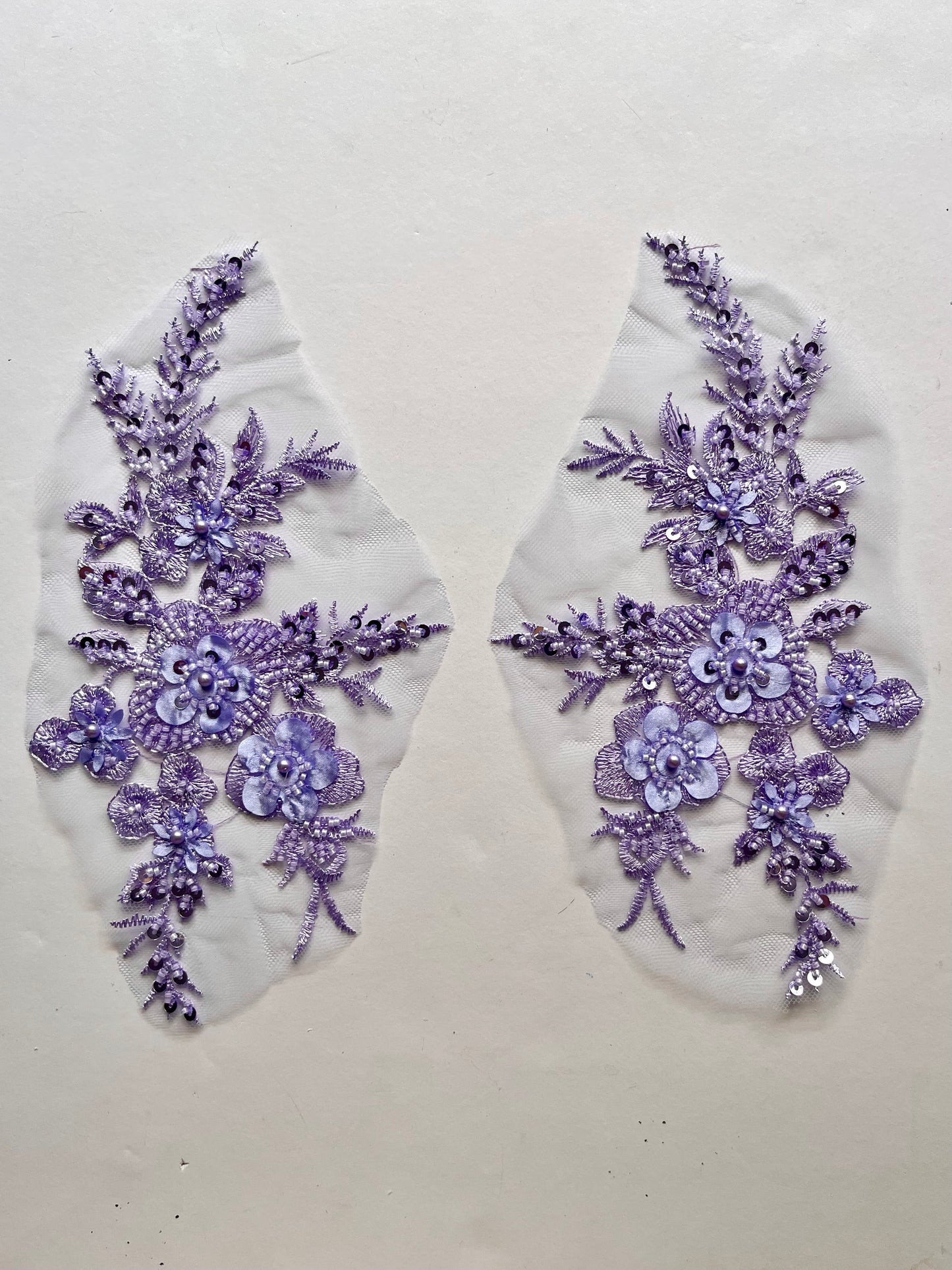 Beaded Appliqué Posy #1 - 3D#