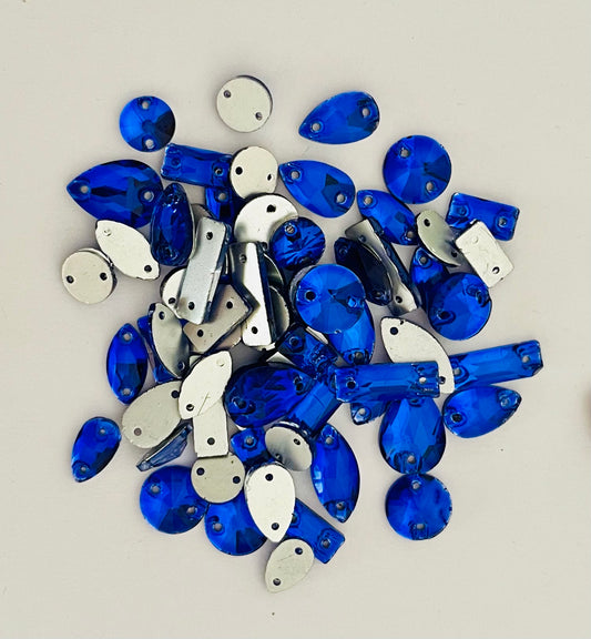 Light Sapphire - Mixed Glass Shapes