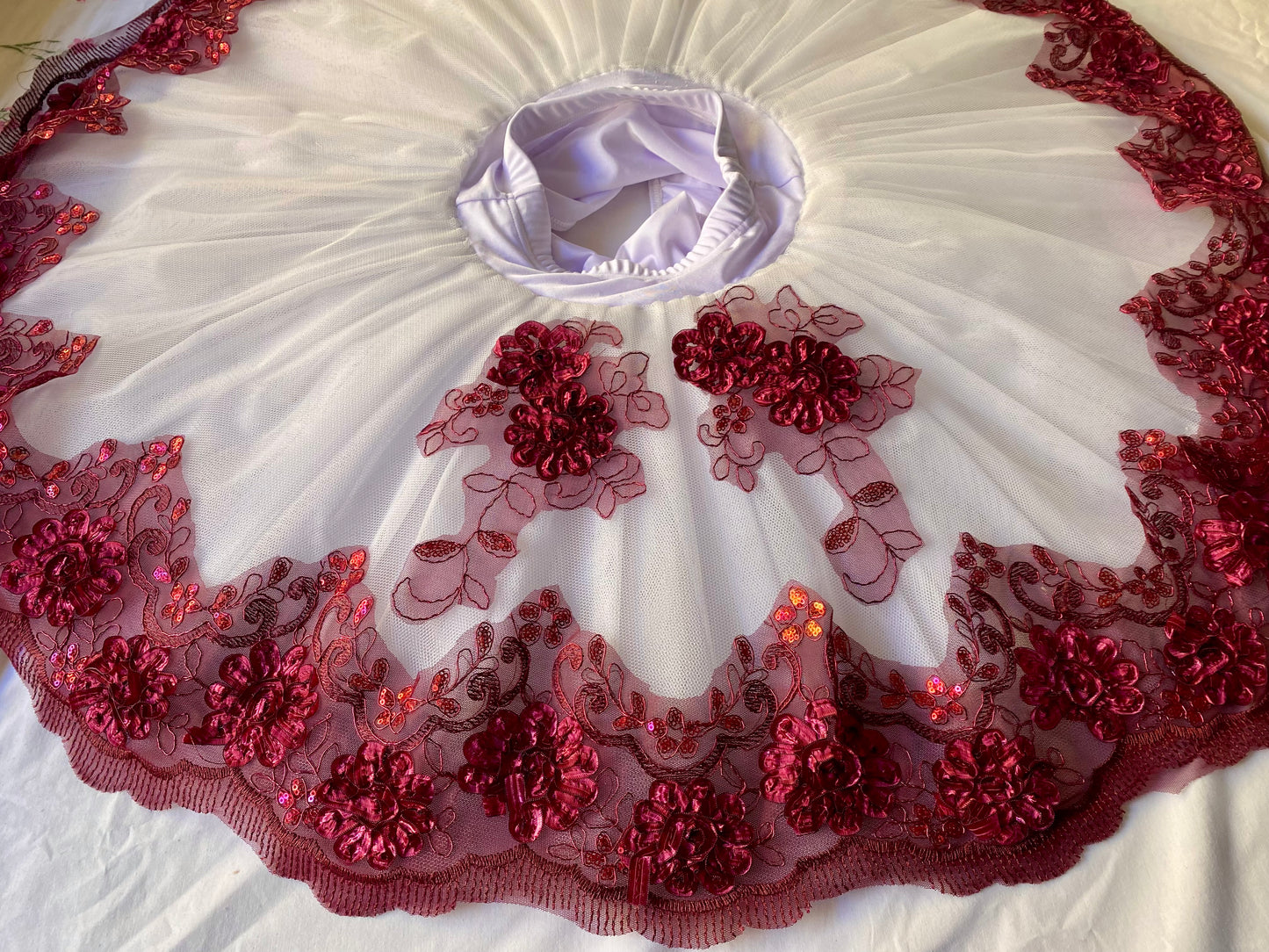 Ribbon Lace Wine #34
