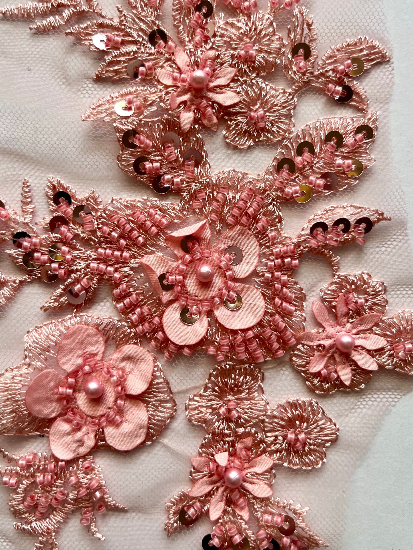 Beaded Appliqué Posy #1 - 3D#