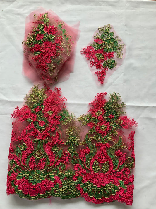 Rose and Green Lace #5