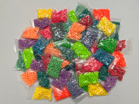 Bulk lot of Matt Coloured 1/2 Pearls