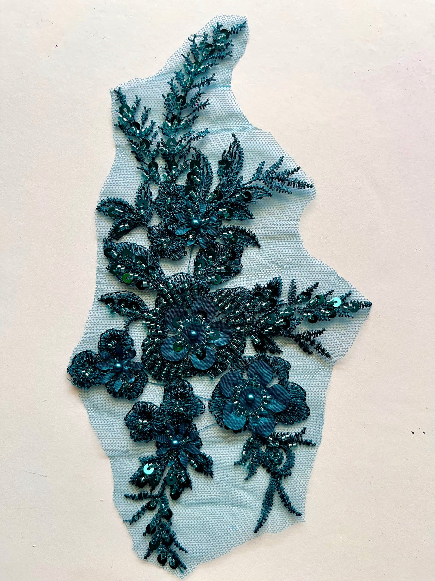 Beaded Appliqué Posy #1 - 3D#
