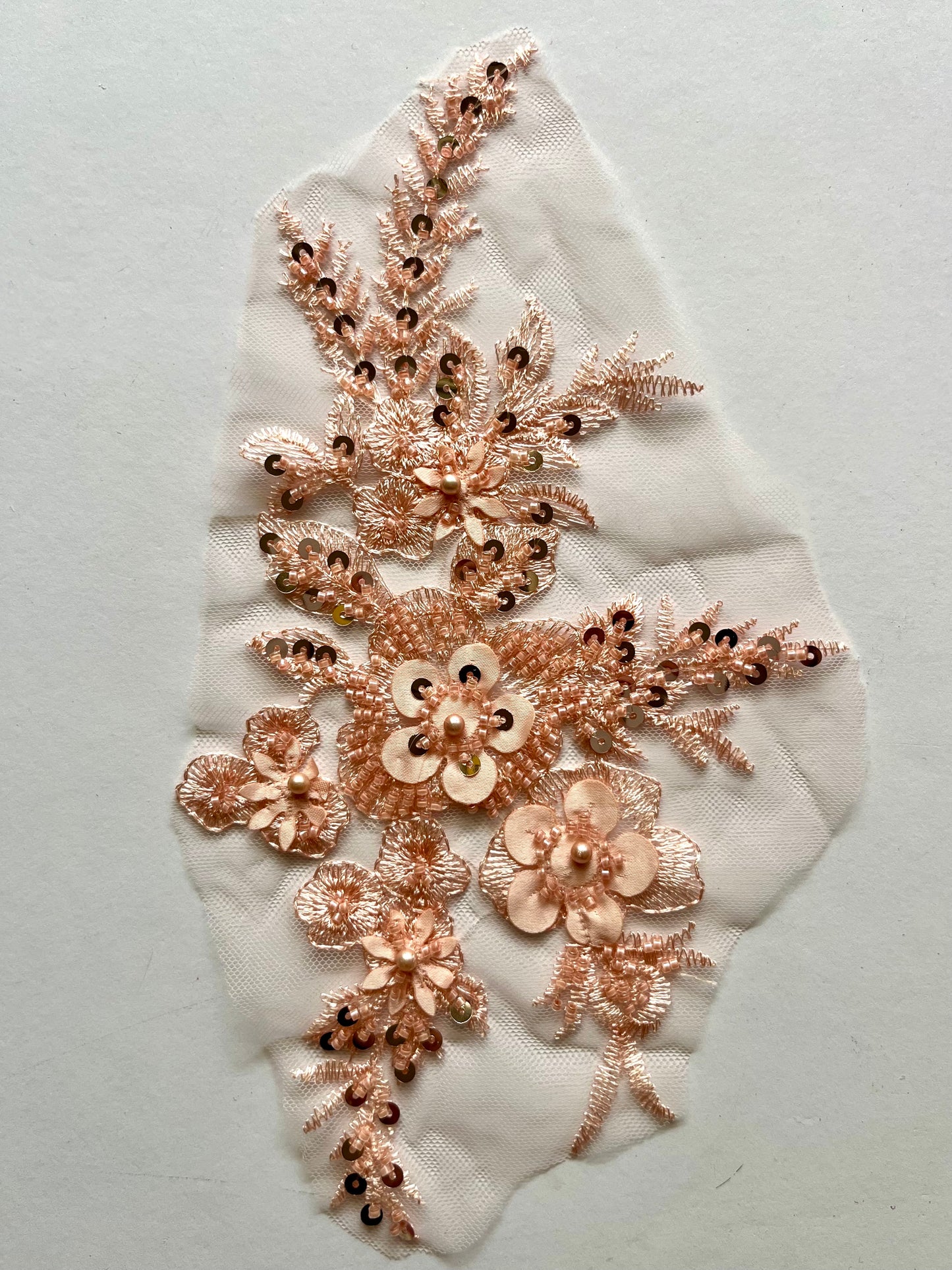 Beaded Appliqué Posy #1 - 3D#