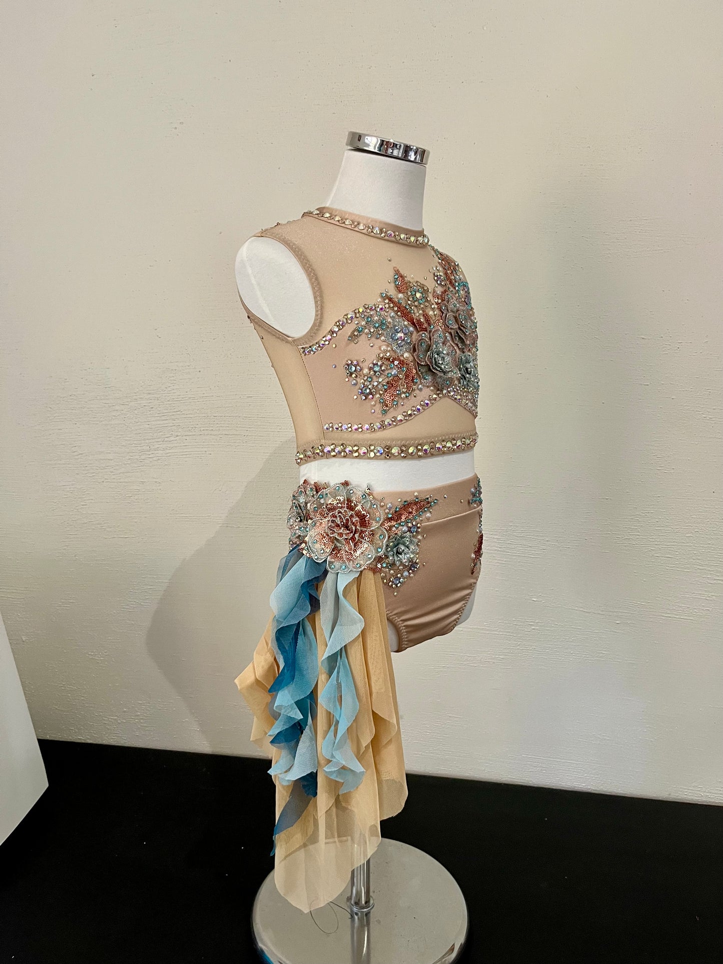 Teal and Rose Gold Lyrical Size 6