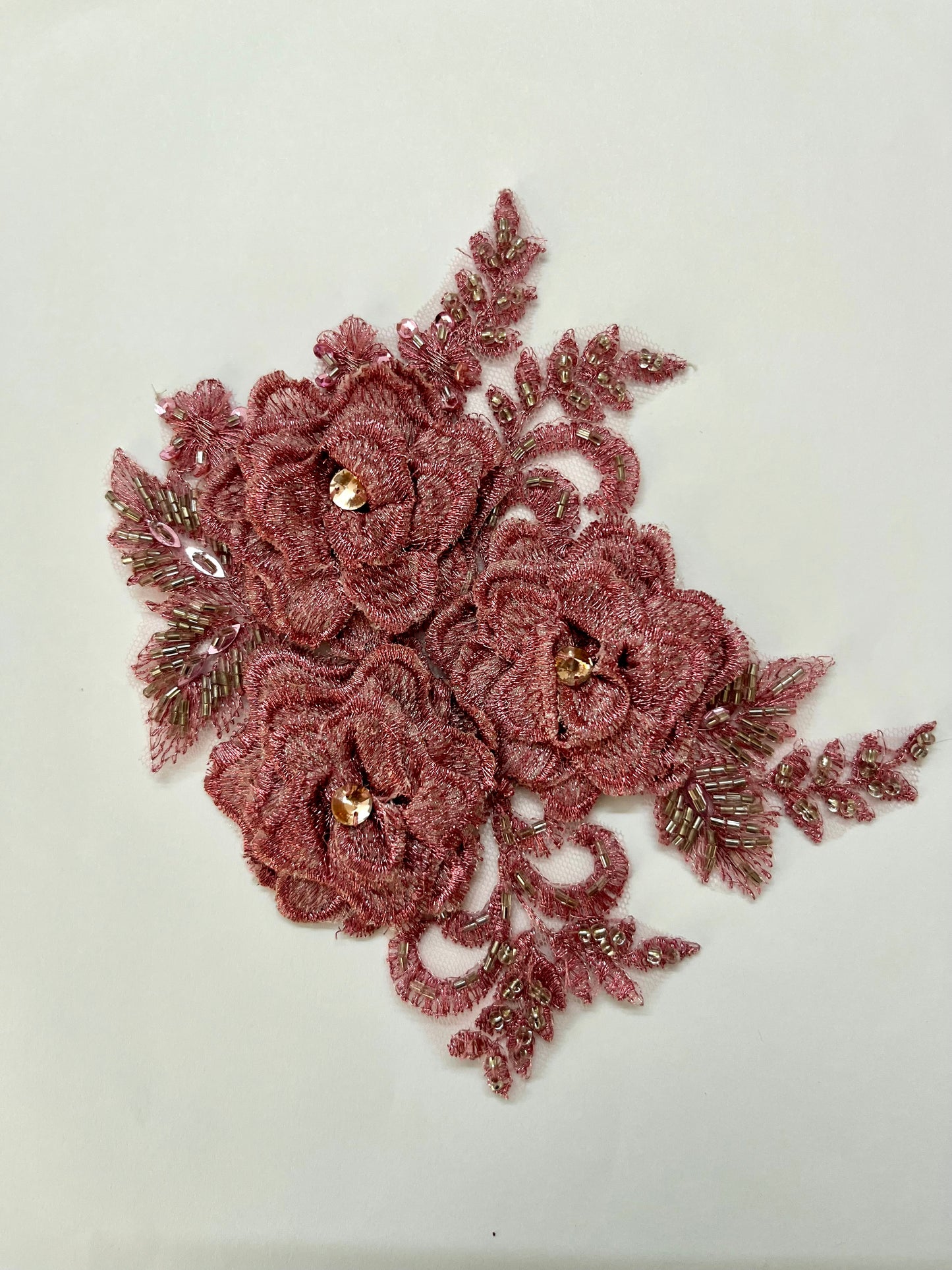 Dusky Rose Pink Flower - 3D#