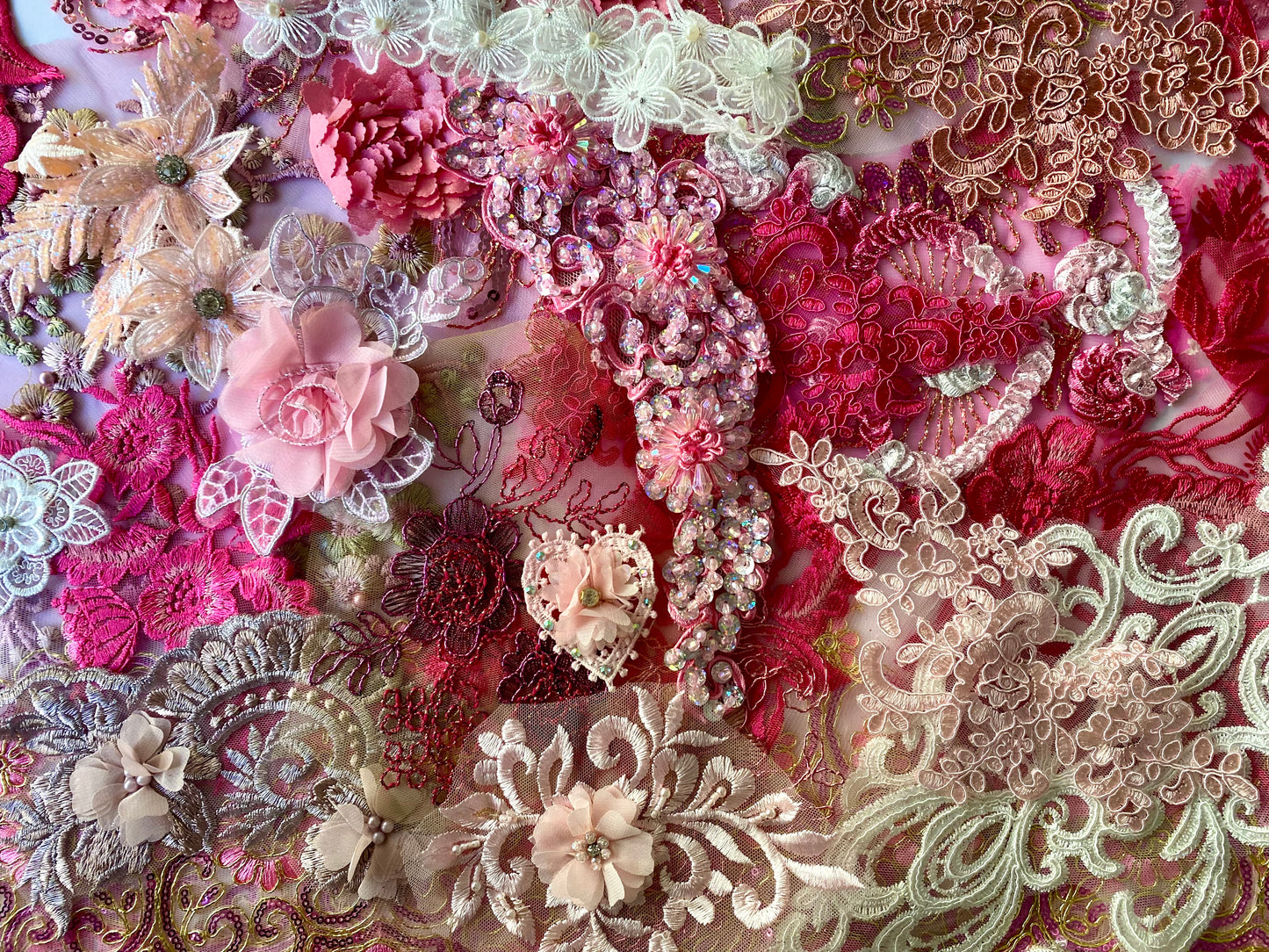 Lace Remnants -#11 Light Pink Mix