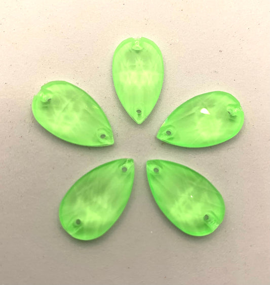 K9 Neon Green Teardrop