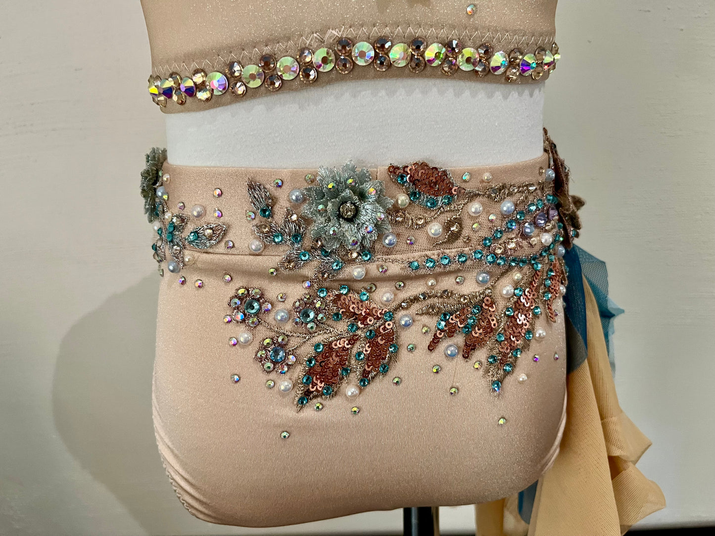 Teal and Rose Gold Lyrical Size 6