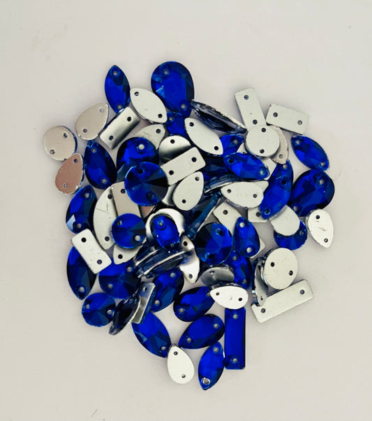 Sapphire - Mixed Glass Shapes