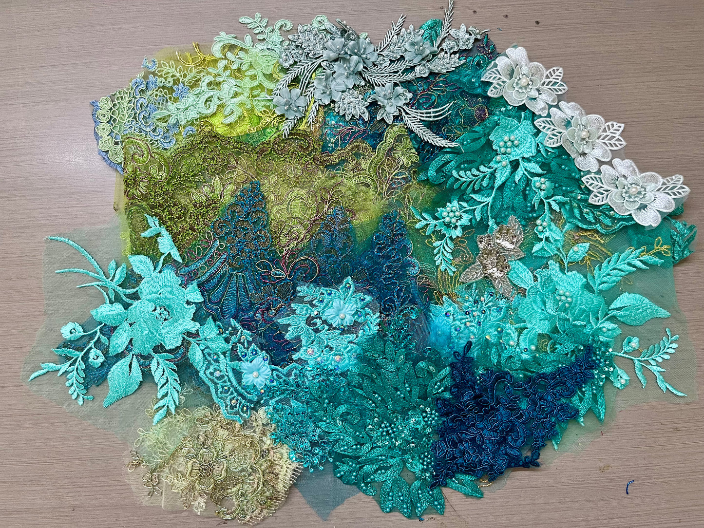 Lace Remnants -Green