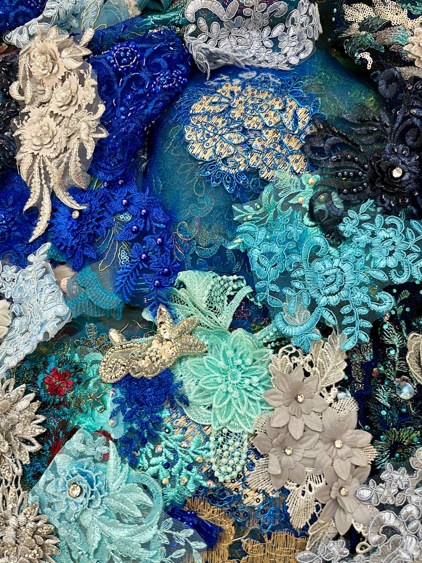 Lace Remnants -Blue #1