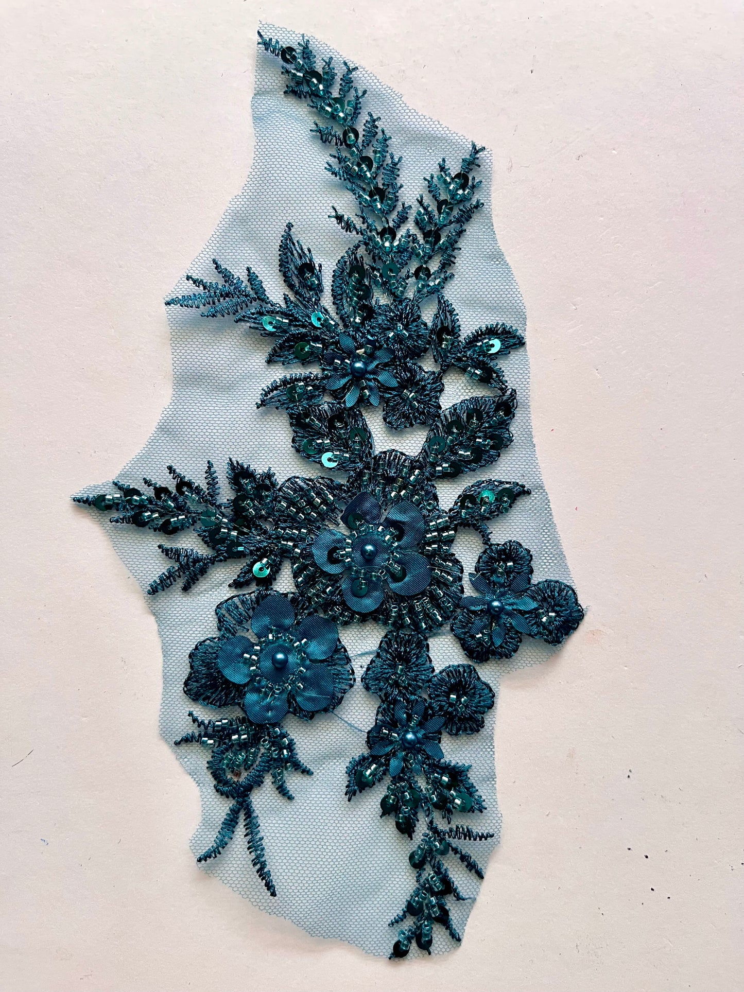 Beaded Appliqué Posy #1 - 3D#