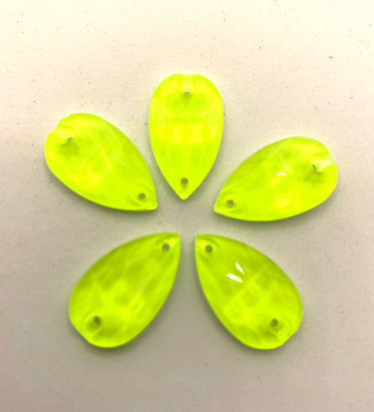 K9 Neon Citrine Teardrop