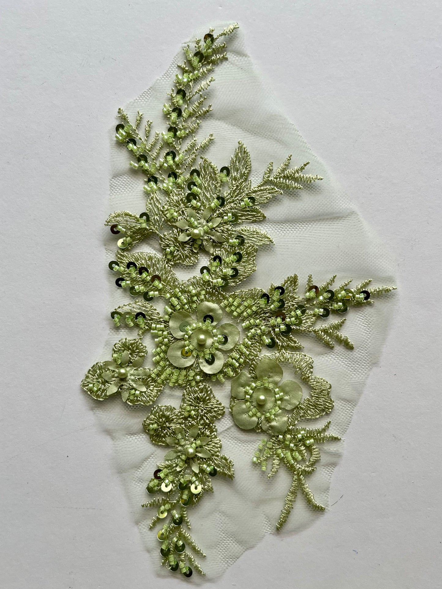 Beaded Appliqué Posy #1 - 3D#