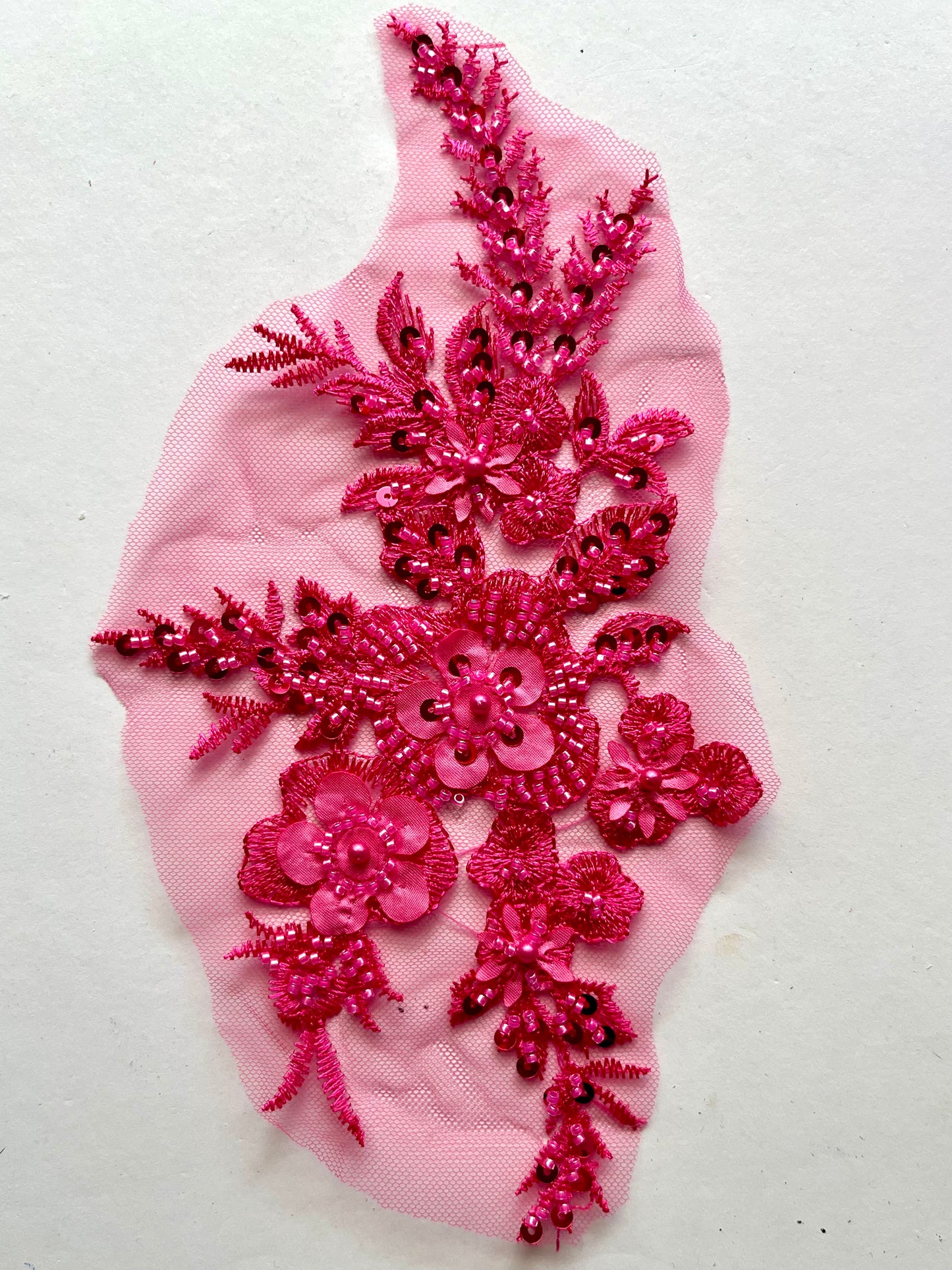 Beaded Appliqué Posy #1 - 3D#