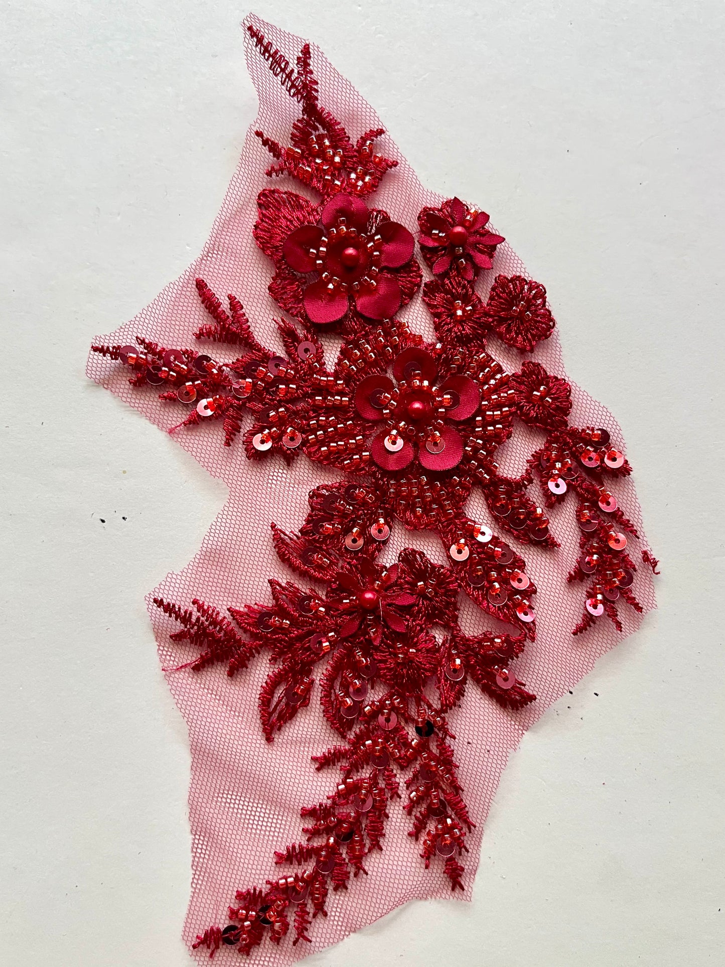 Beaded Appliqué Posy #2 - 3D#