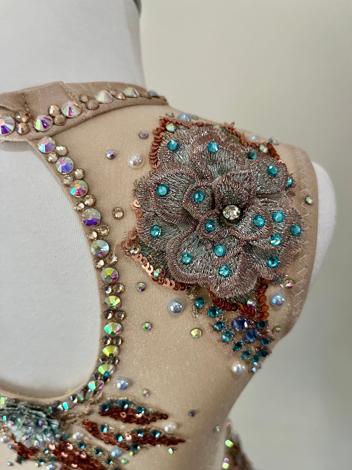 Teal and Rose Gold Lyrical Size 6