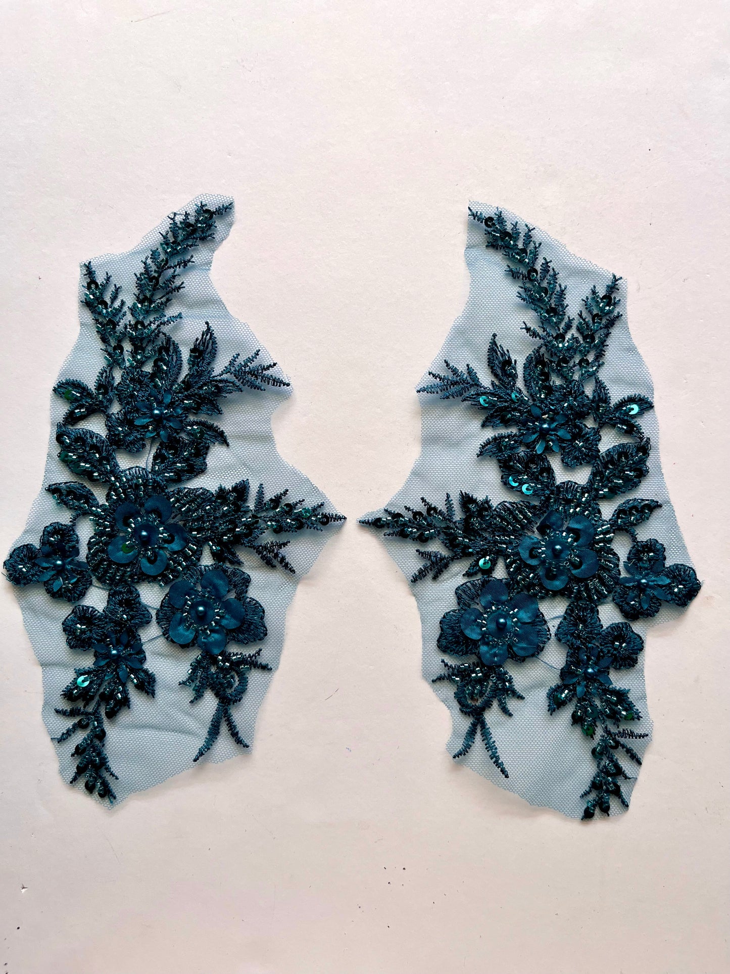 Beaded Appliqué Posy #1 - 3D#