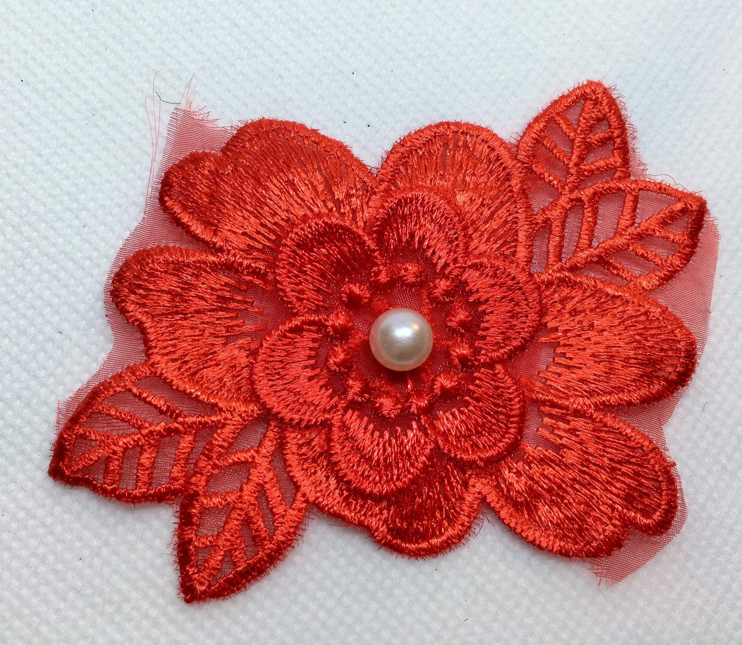 Pearl Lace Flower - Red  #PLFR