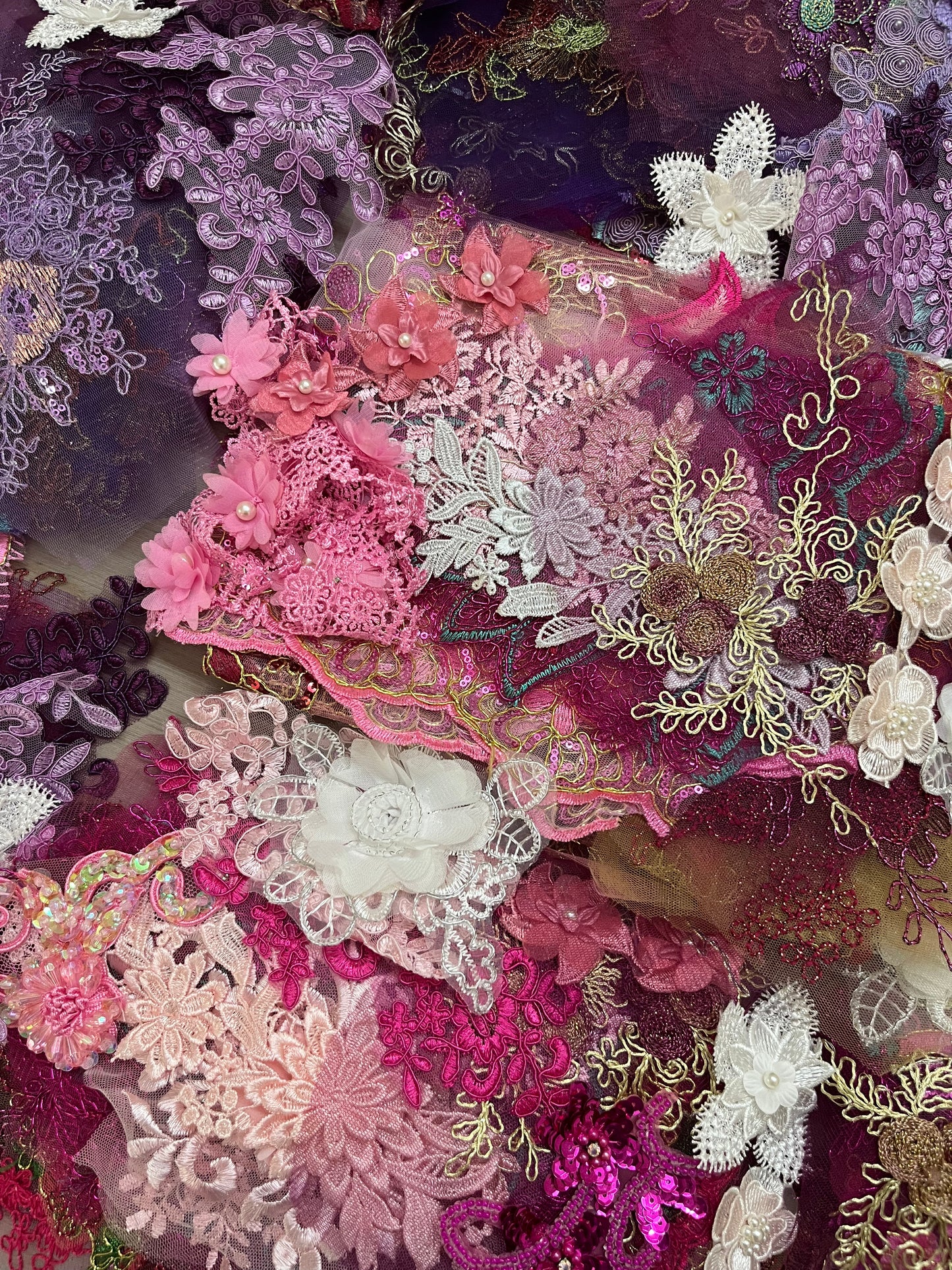Lace Remnants - Pink