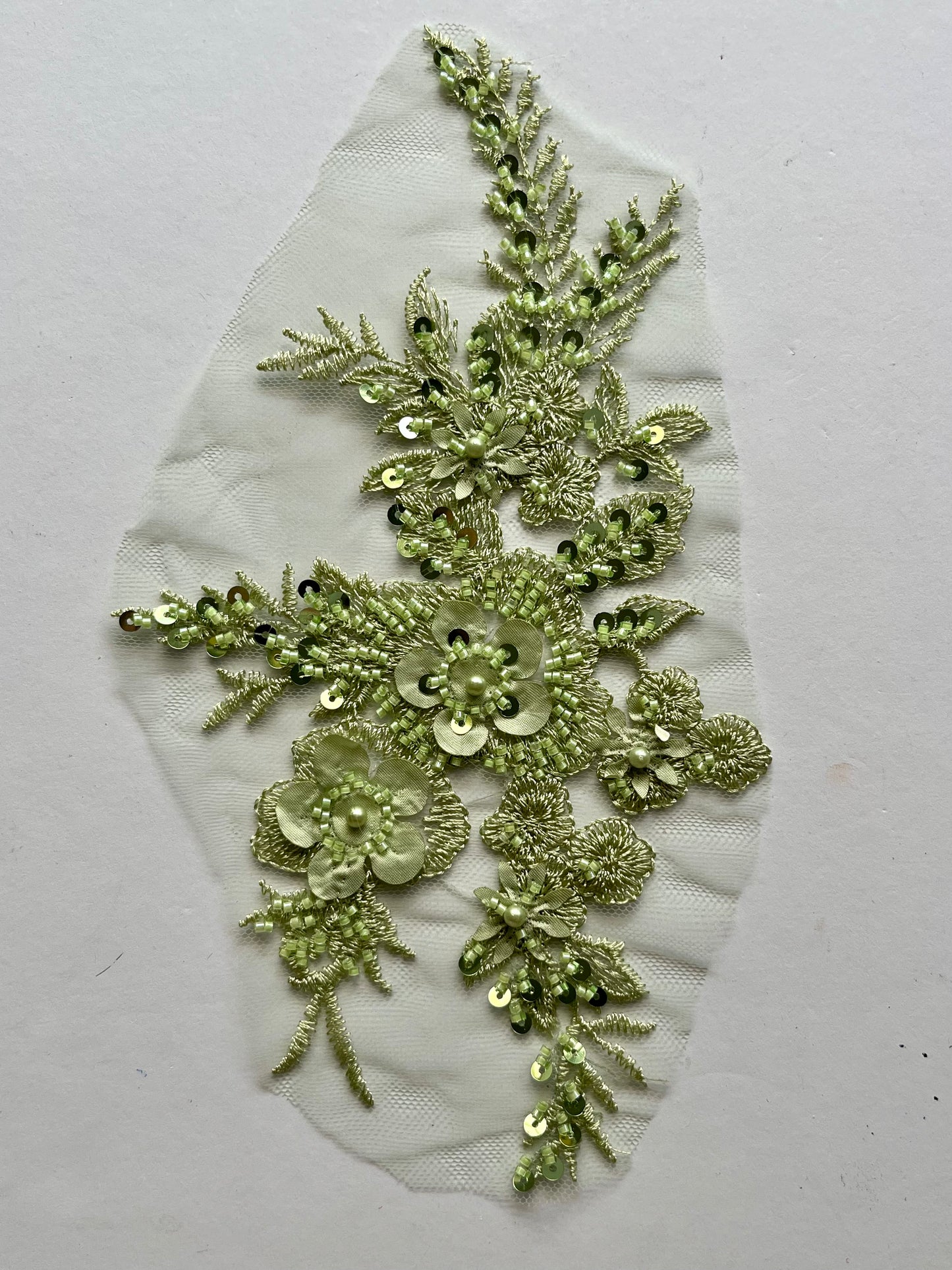 Beaded Appliqué Posy #1 - 3D#