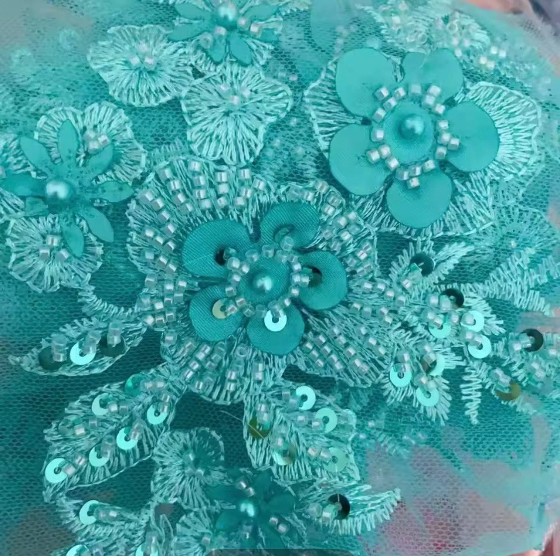 Beaded Appliqué Posy #2 - 3D#