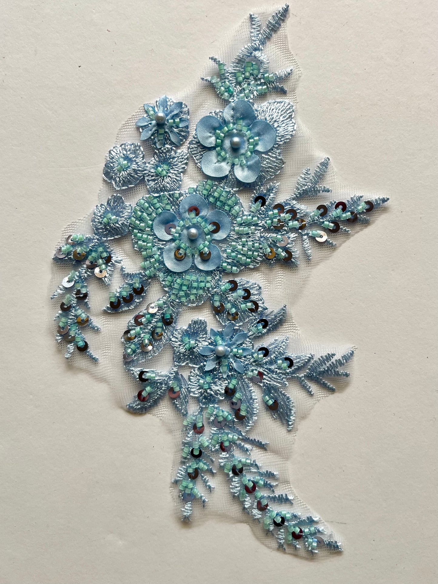 Beaded Appliqué Posy #2 - 3D#