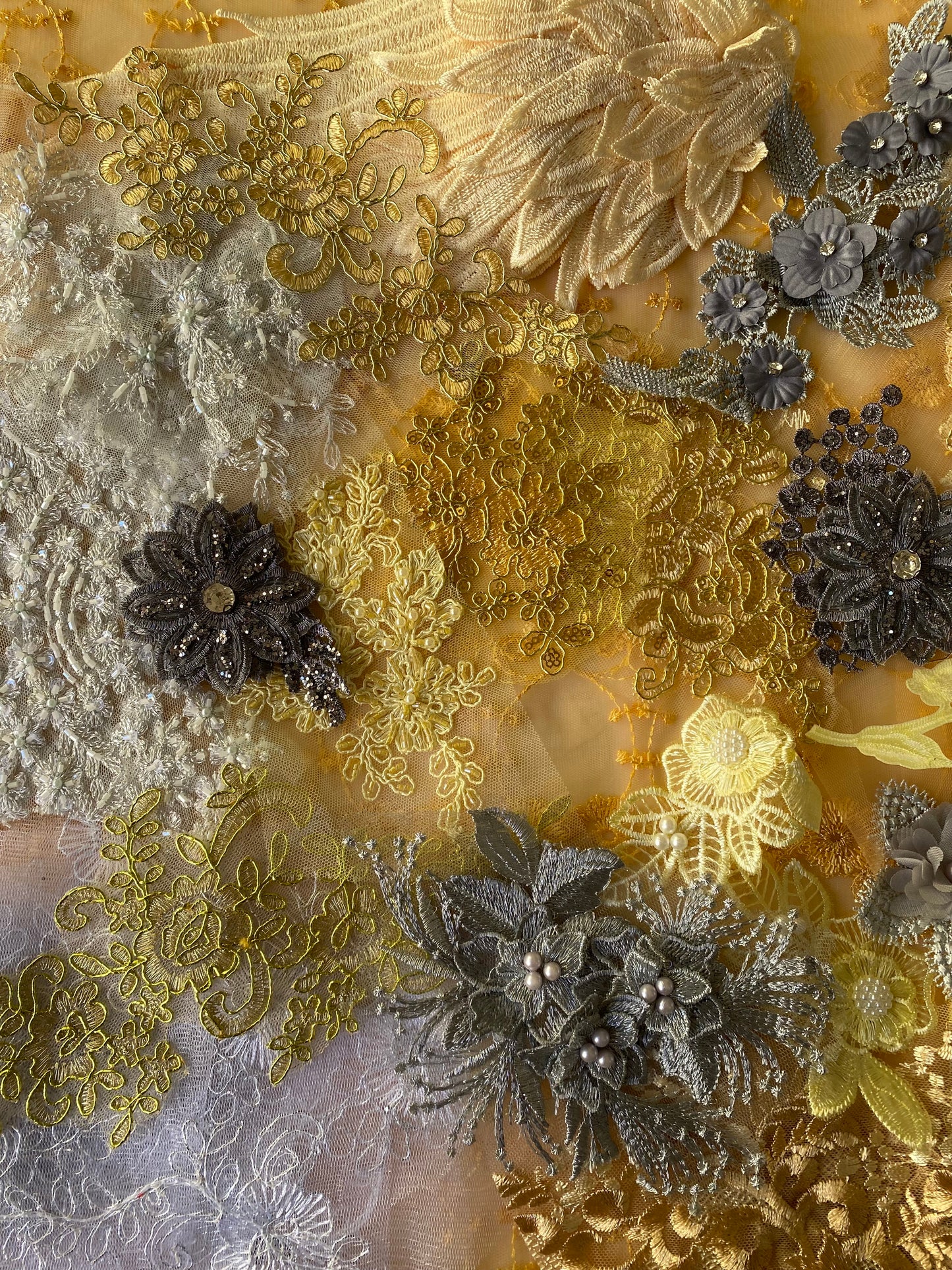 Lace Remnants -#15 Gold and Silver