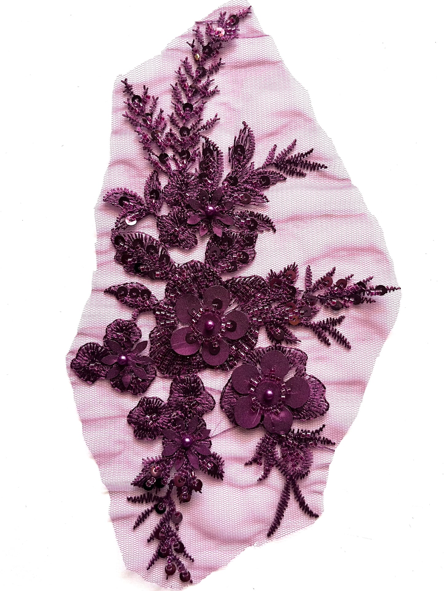 Beaded Appliqué Posy #1 - 3D#