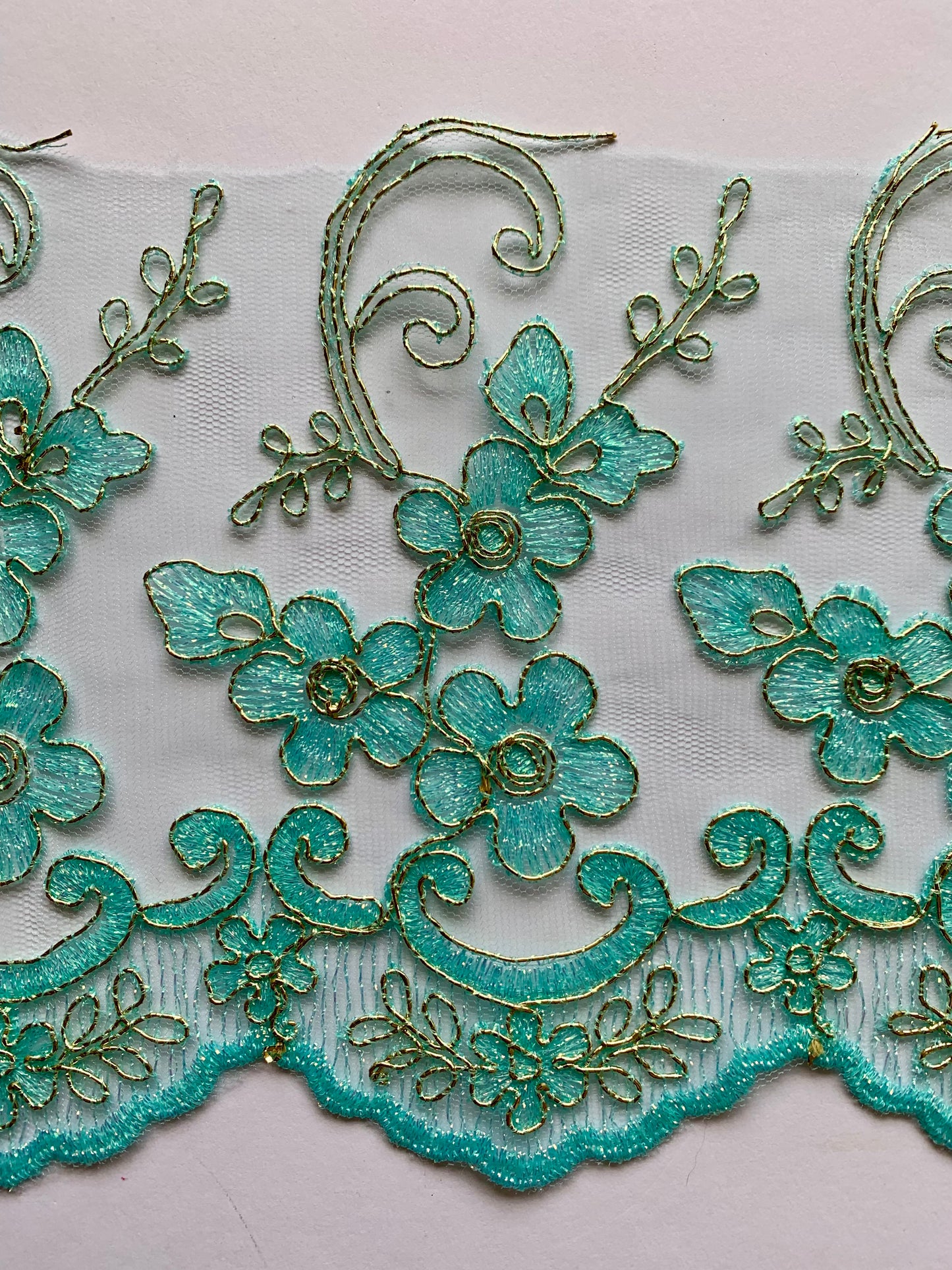 Daisy Lace Border - Mint