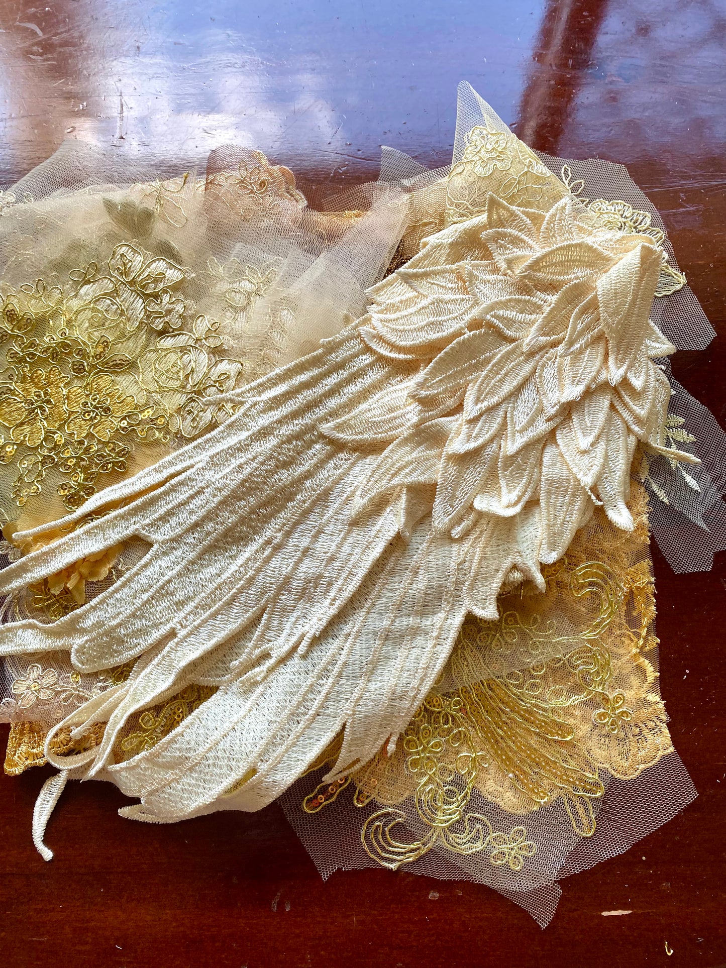 Lace Remnants -#15 Gold and Yellow