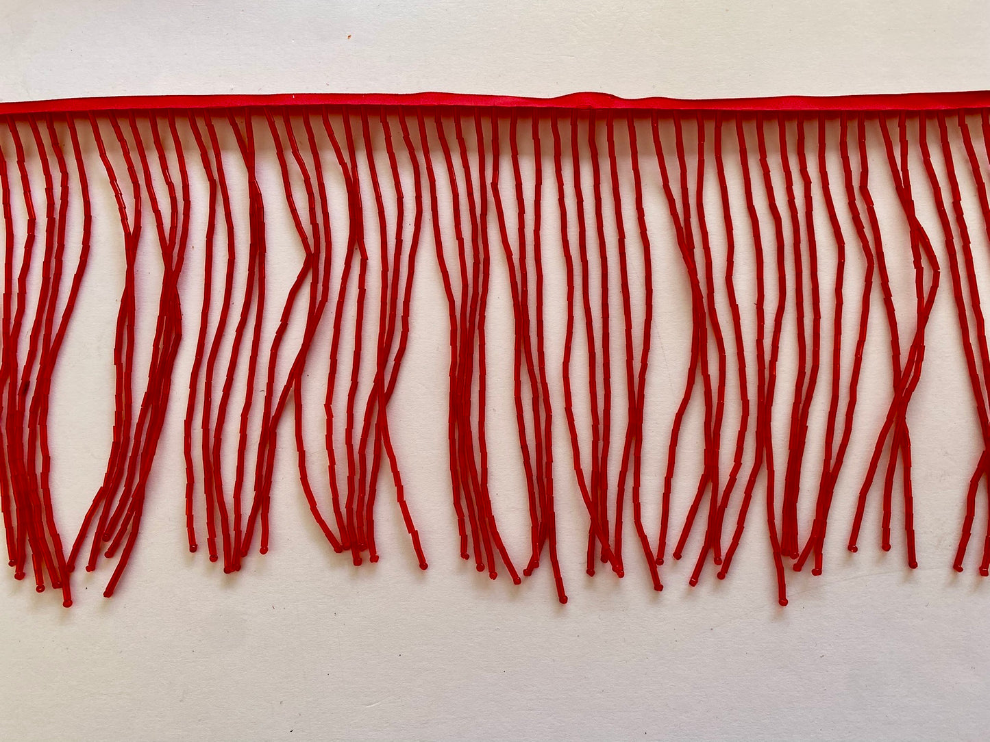 Beaded Trim Red