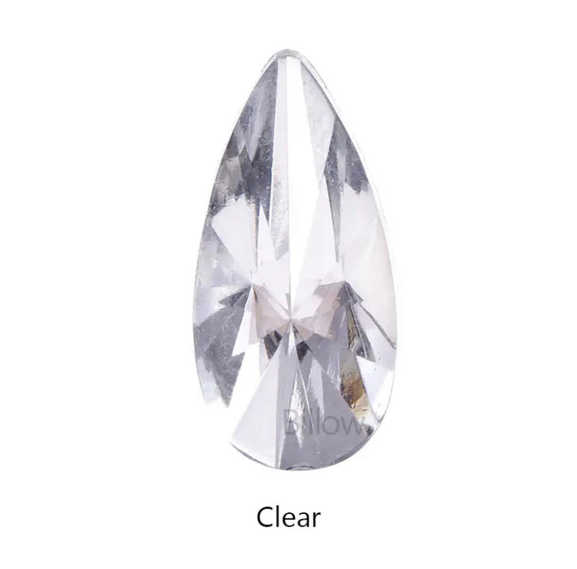 Teardrop Acrylic Clear Crystal