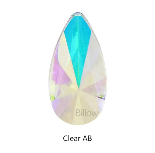 Teardrop Acrylic Transparent Crystal AB