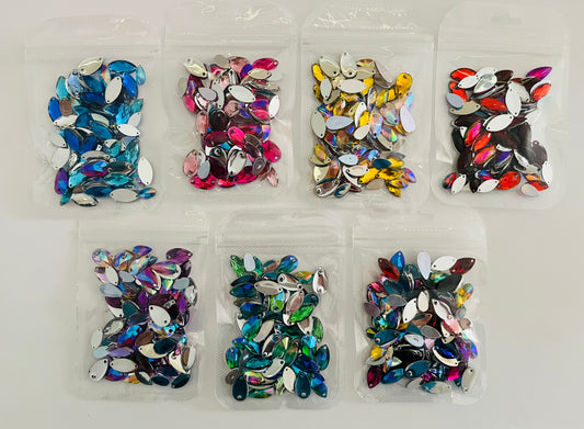 Bulk set of Mixed Teardrops and Navettes