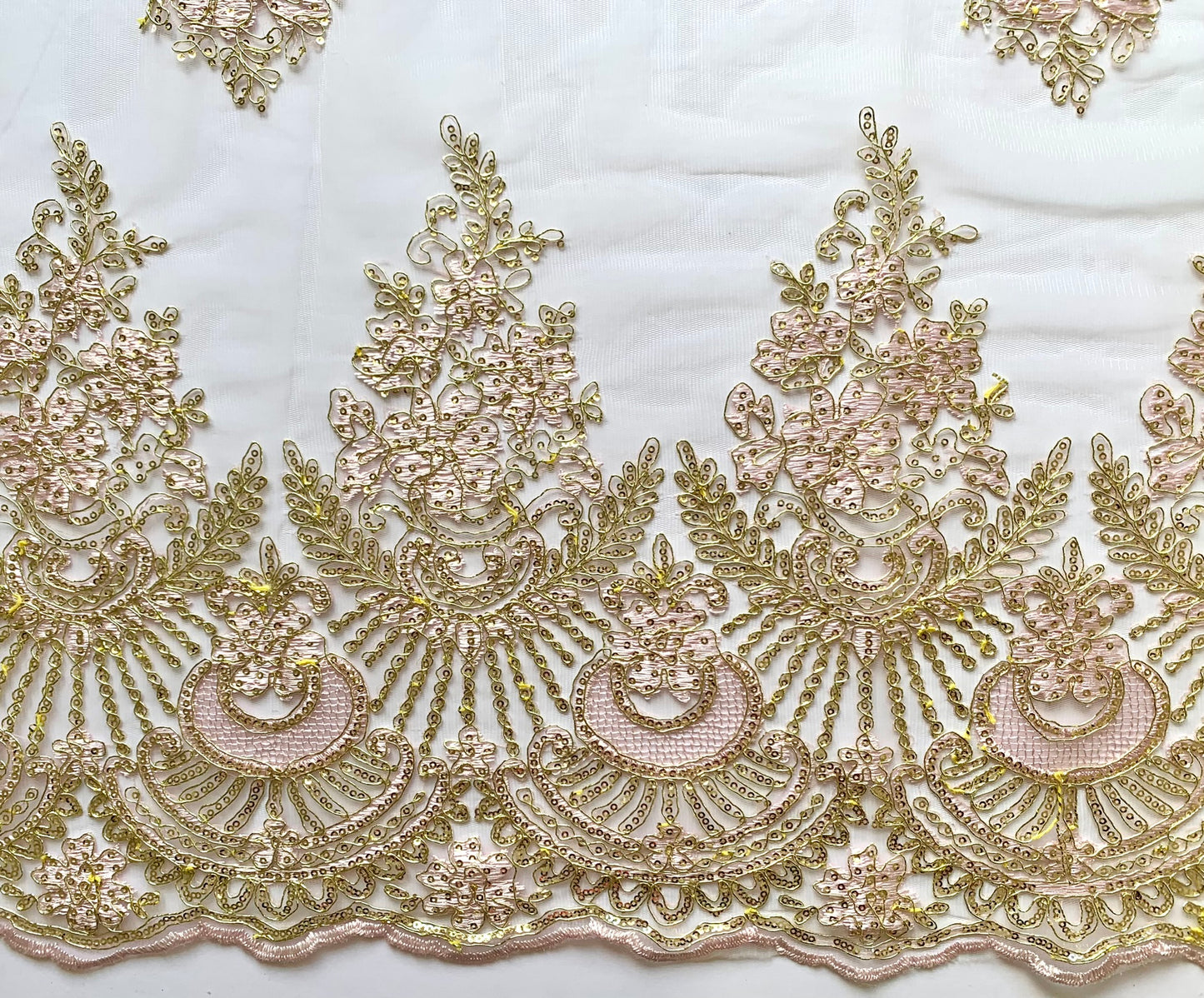 Jasmine Lace - Pink and Gold