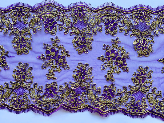 May Lace Border - Purple